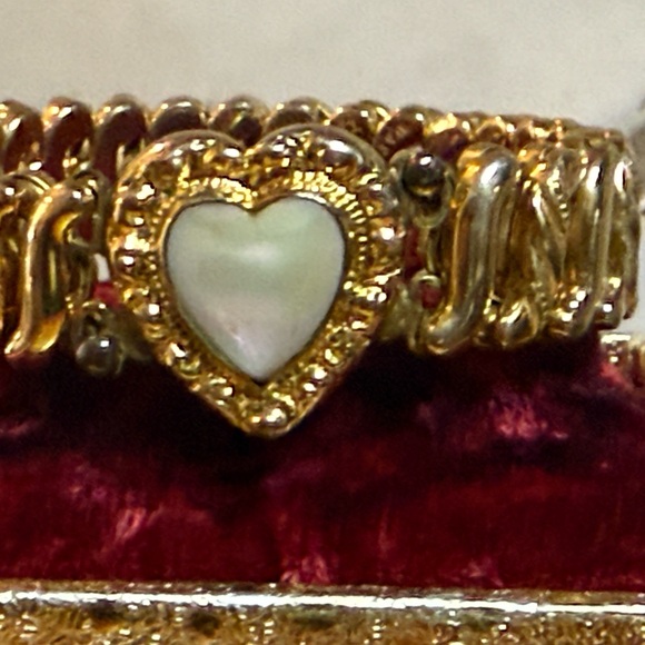 Vintage Carmen Sweetheart Expandable Bracelet With Box Opal - Picture 3 of 6